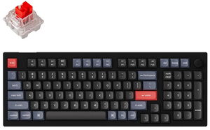 Keychron V5-D1 96% Red Switch RGB Wired Mechanical Keyboard With Knob - Carbon Black