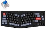 Keychron V8-D2 65% Alice Layout Blue Switch Wired Mechanical Keyboard With Knob - Carbon Black