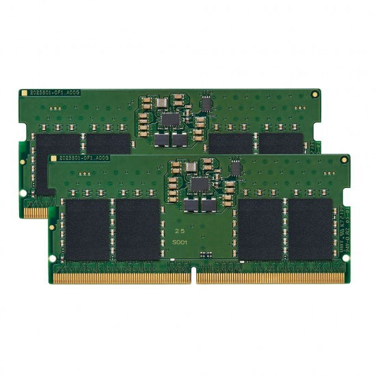 Kingston 32GB (16GB x2) DDR5 4800MT/s Non-ECC CL40 SODIMM Memory