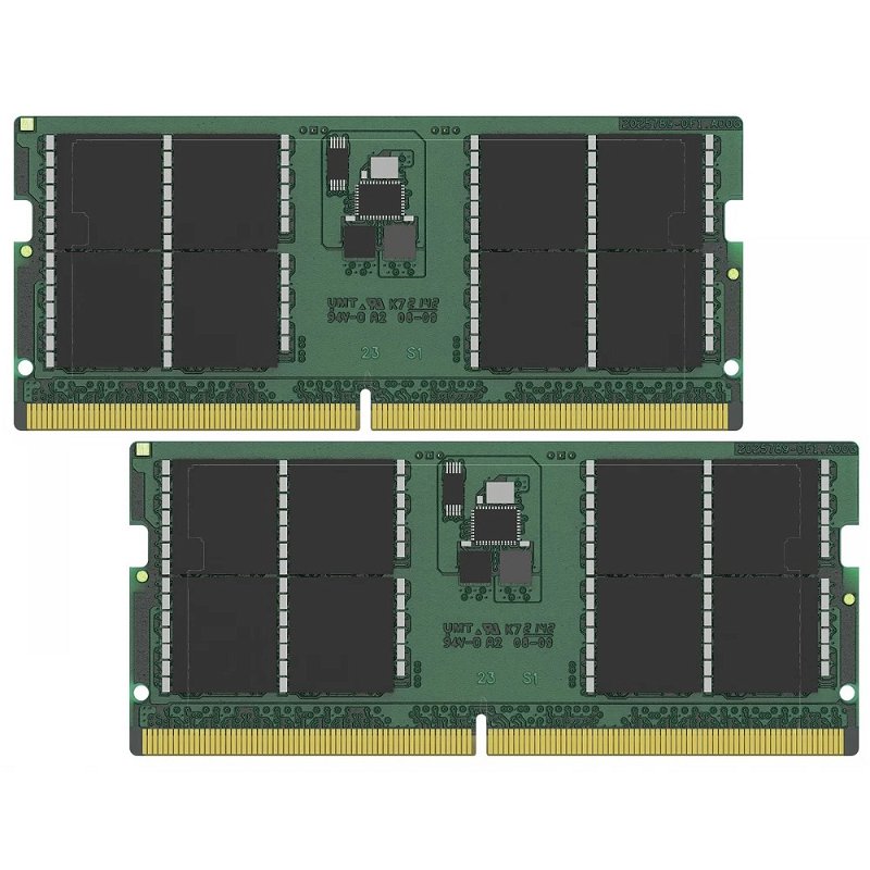 Kingston Value RAM 64GB 32GB x 2 DDR5 4800MHz SODIMM Memory - RGB