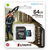 Kingston Canvas Go! Plus 64GB Class 10 Micro SDXC Memory Card with SD Adapter