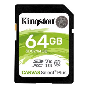 Kingston Canvas Select Plus 64GB Class 10 SDXC Memory Card