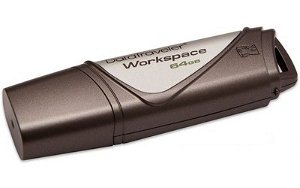 Kingston DataTraveler Workspace 64GB USB 3.0 Flash Drive - Brown