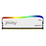 Kingston FURY Beast 32GB (2x 16GB) 3200MT/s DDR4 CL16 DIMM RGB Memory - White