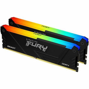 Kingston FURY Beast 32GB DDR4 3200 MHz CL16 DIMM RGB Memory - (Kit of 2x 16GB)