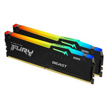 view Kingston Fury Beast 16GB 8GB x 2 DDR5 5600MHz DIMM Memory - RGB