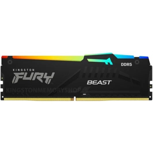 Kingston FURY Beast 32GB DDR5 6000 MHz CL36 DIMM RGB Memory - (Kit of 2x 16GB)