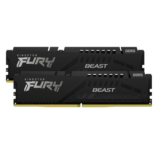 Kingston Fury Beast 64GB 32GB x 2 DDR5 4800MT/s DIMM Memory - Black