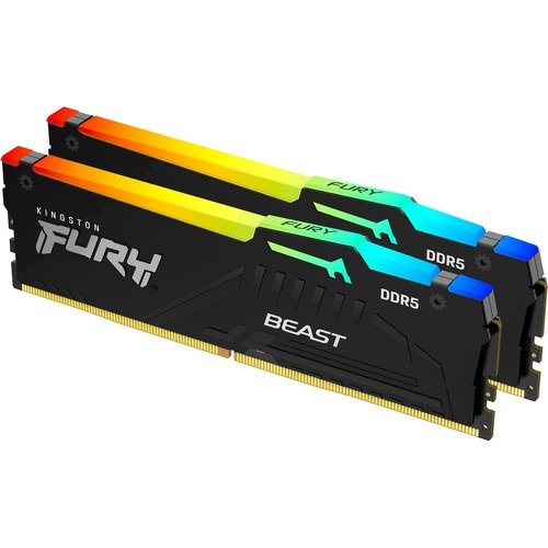 Kingston Fury Beast 32GB 16GB x 2 DDR5 4800MT/s DIMM Memory - RGB
