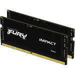 Kingston Fury Impact 64GB 32GB x 2 DDR5 4800MT/s SODIMM Memory - Black