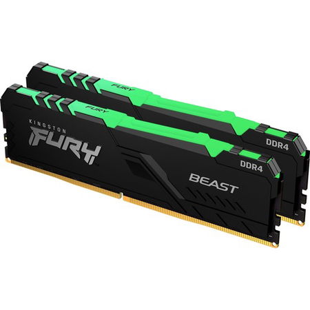 Kingston Fury Beast 32GB 16GB x 2 DDR4 3200MT/s DIMM Memory - RGB