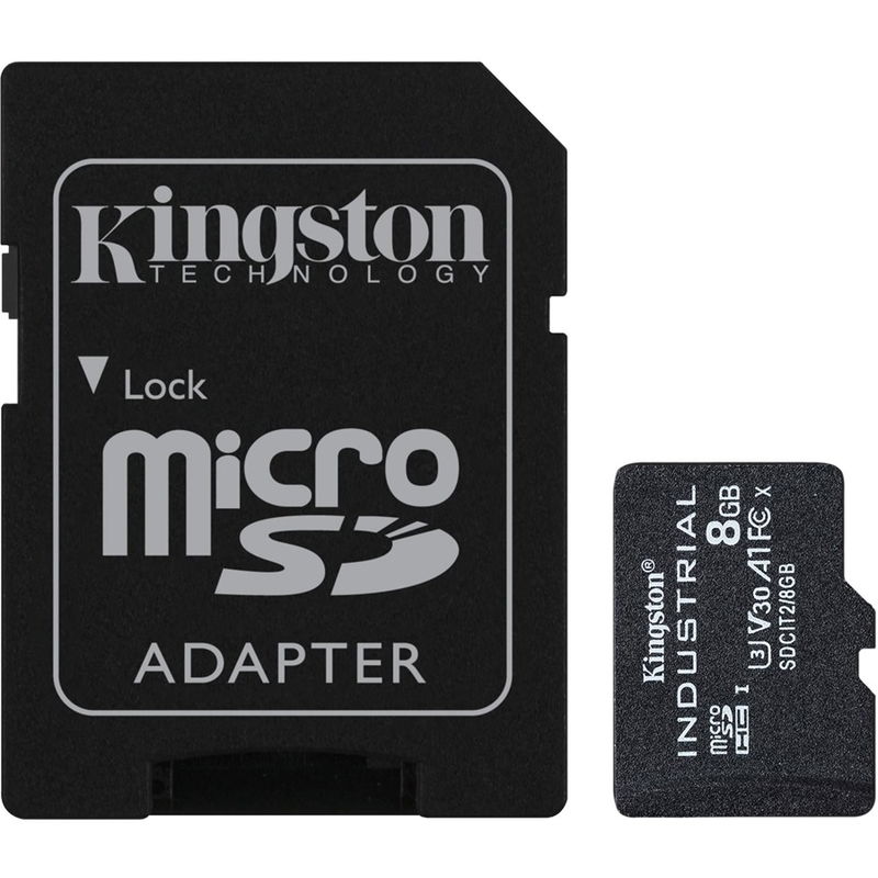 Kingston Industrial SDCIT2 8GB microSDHC Card with Adapter