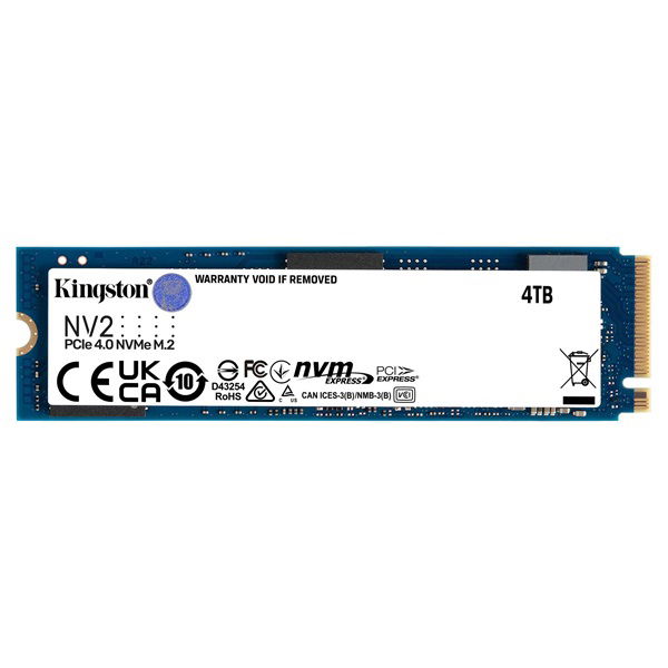 Kingston NV2 4TB M.2 2280 PCIe 4.0 NVMe Internal Solid State Drive