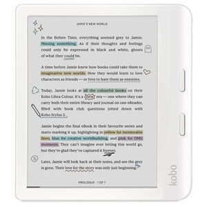 Kobo Libra Colour 7 Inch E Ink Kaleido 1264 x 1680 Dual 2.0 GHz 32GB eReader - White