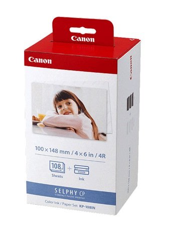 Canon KP-108IN Post Card Ink & Photo Paper Kit - 108 Sheets