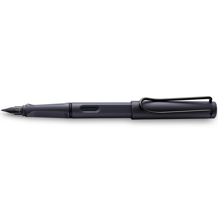 Lamy Safari Steel Black Extra Fine Nib Fountain Pen