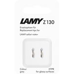 Lamy Z130 Medium Grey Replacement Tip for Safari Note+ - 2 Pack