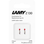 Lamy Z130 Medium Red Replacement Tip for Safari Note+ - 2 Pack