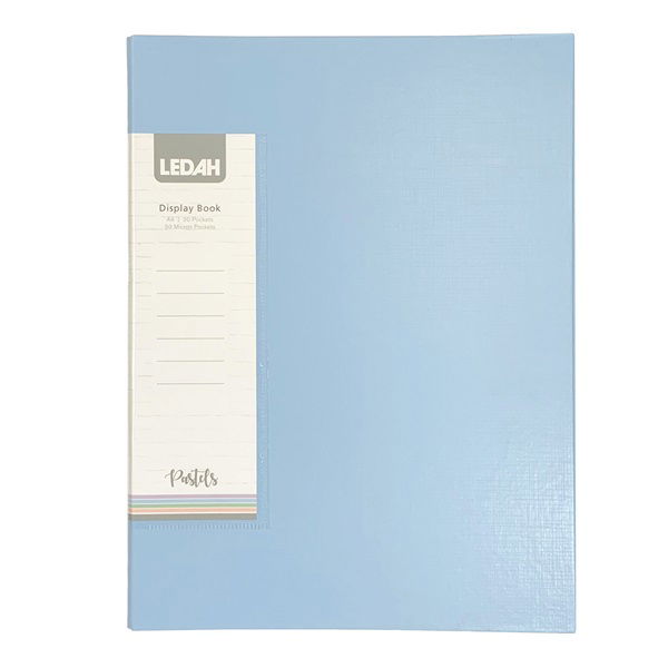 Ledah A4 Pastels Display Book Blue - 20 Pocket