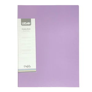 Ledah A4 Pastels Display Book Purple - 20 Pocket