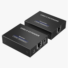 view Lengkeng 4-Port USB 2.0 Extender Over Cat5e/6/7 Network Cable