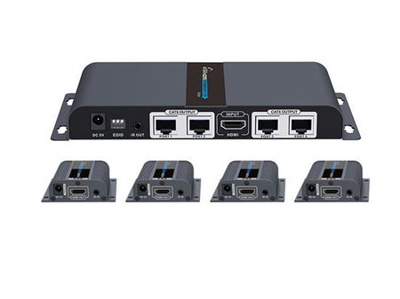 Lenkeng 1 in 4 out HDMI Extender and Splitter