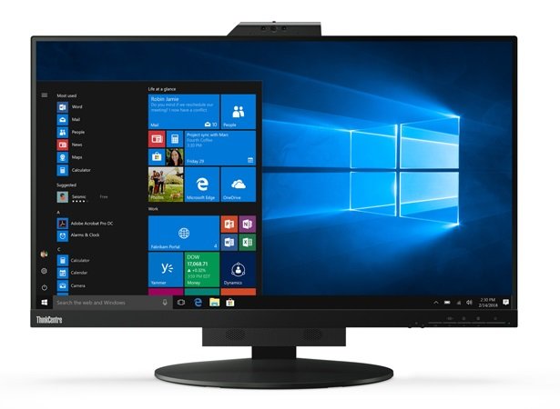 Lenovo ThinkCentre Tiny-in-One 27 Inch 2560x1440 2K 14ms 250nit IPS Monitor with Speakers, Camera & USB Hub - HDMI, DisplayPort
