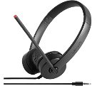Lenovo Essential Stereo Analog On-Ear Wired Headset - Black