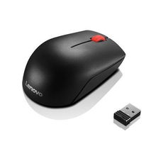 view Lenovo Essential 1000 DPI Compact Wireless Mouse - Black
