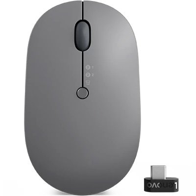Lenovo Go Wireless Multi-Device Mouse - Thunder Black