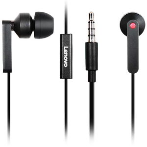Lenovo 3.5mm In-Ear Wired Stereo Earphones with In-line Mic - Black