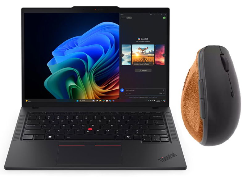 Lenovo ThinkPad T14 Gen 6 14 Inch Intel Core Ultra 7 258V 4.8GHz 32GB RAM 512GB SSD Touchscreen Laptop with Windows 11 Pro + Wireless Mouse