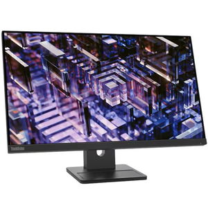 Lenovo ThinkVision E24q-30 23.8 Inch QHD 2560 x 1440 100Hz IPS Monitor with Speakers - HDMI, DisplayPort