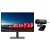 Lenovo ThinkVision T27i-30 27 Inch 1920 x 1080 6ms 60Hz 300nit IPS Monitor - HDMI, DisplayPort, VGA + FHD Webcam
