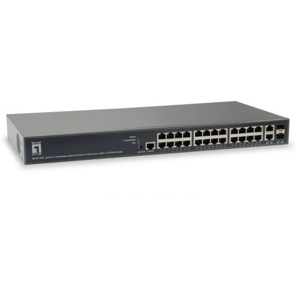 LevelOne Switch GEP-0820W90 – 8x Gigabit-Ports Mit PoE+, 90W Gesamtleistung, Ideal Für IP-Kameras & Access Points