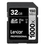 Lexar Professional 32GB 1000x SDHC/SDXC UHS-II Card - Black