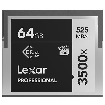 Lexar Professional 64GB 525MB Compact Flash Card