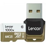 Lexar Professional 64GB 1000x microSDHC/XC UHS-II Card with USB 3.0 Reader