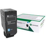 Lexmark 74C6HC0 Cyan High Yield Toner Cartridge