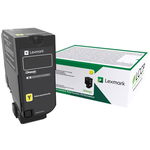 Lexmark 74C6HY0 Yellow High Yield Toner Cartridge