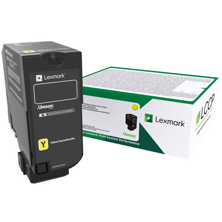 Lexmark 74C6HY0 Yellow High Yield Toner Cartridge