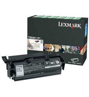 Lexmark T650H11P Black High Yield Toner Cartridge
