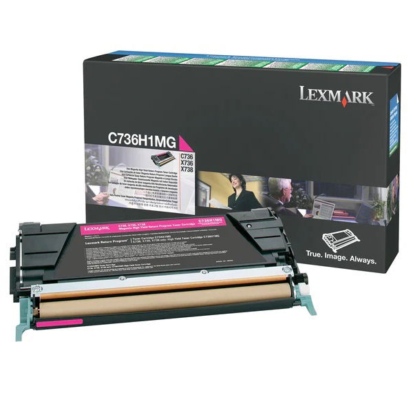Lexmark C736H1MG Magenta High Yield Toner Cartridge