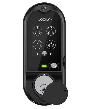Lockly Vision Doorbell Camera Smart Lock - Matt Black
