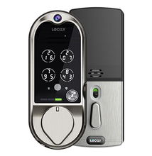 view Lockly Vision Doorbell Camera Smart Lock - Satin Nickel