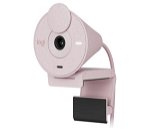 Logitech Brio 300 1920x1080 Webcam with Noise-Reducing Microphone - Rose