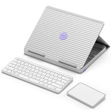 view Logitech Casa Pop-Up Laptop Accessory Kit with Laptop Stand, Wireless Keyboard, Touchpad, and Storage Space - Nordic Calm