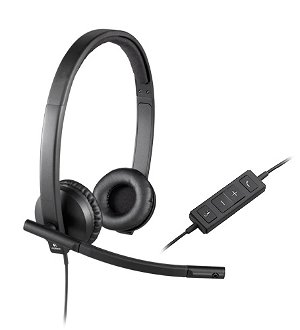 Logitech H570e USB Stereo Noise Cancelling Headset