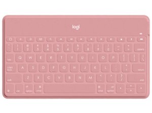 Logitech Keys-To-Go Ultra-Portable Bluetooth Keyboard for iPhone, iPad, and Apple TV - Pink