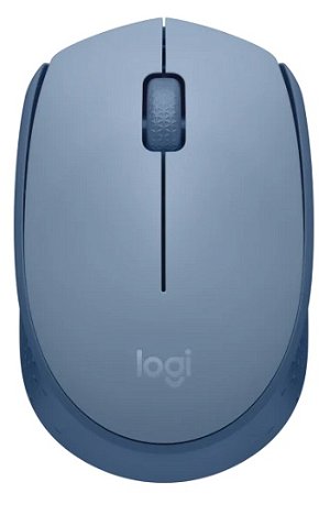 Logitech M171 USB Wireless Optical Mouse - Blue-Grey